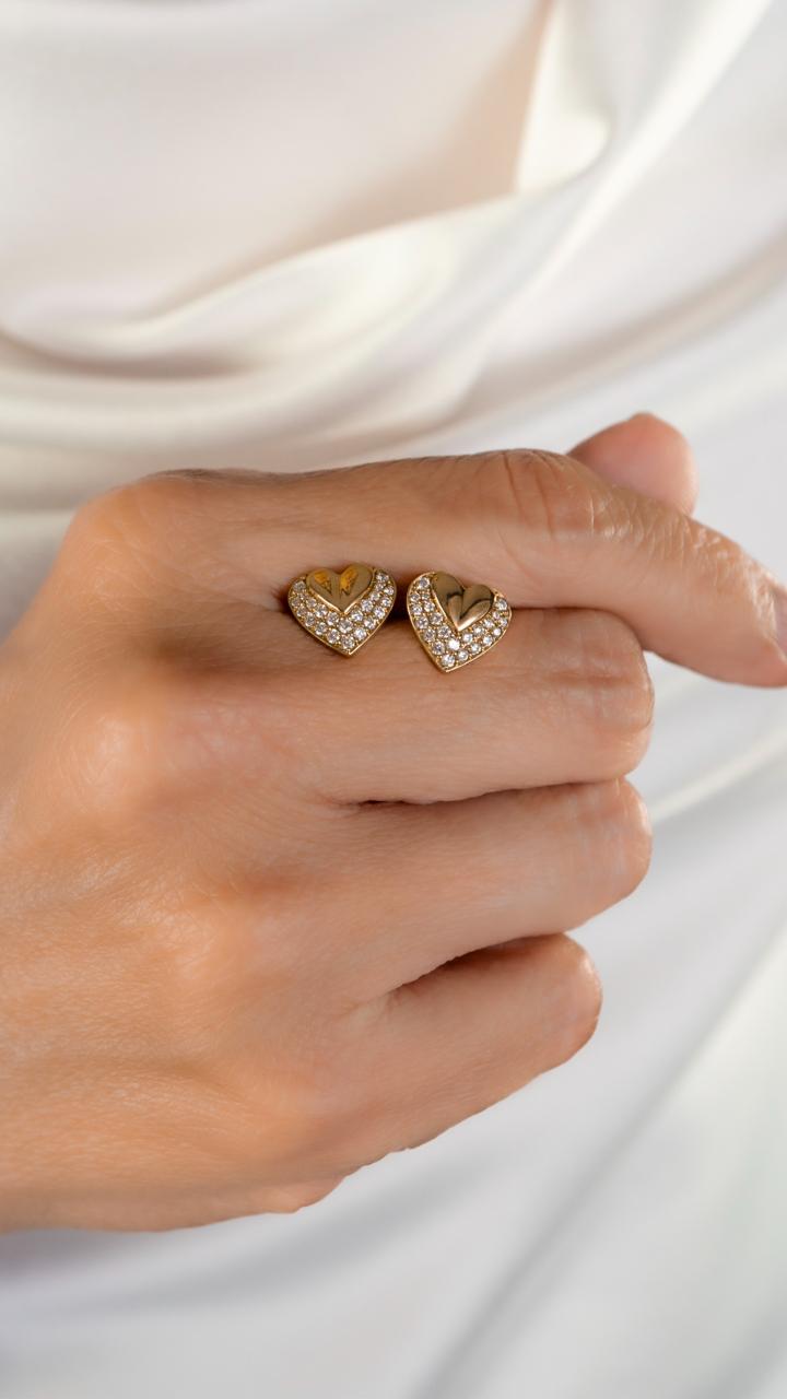 Aretes Corazón Chunky