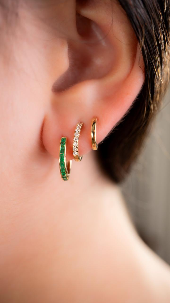 Argollas Trio con Esmeraldas