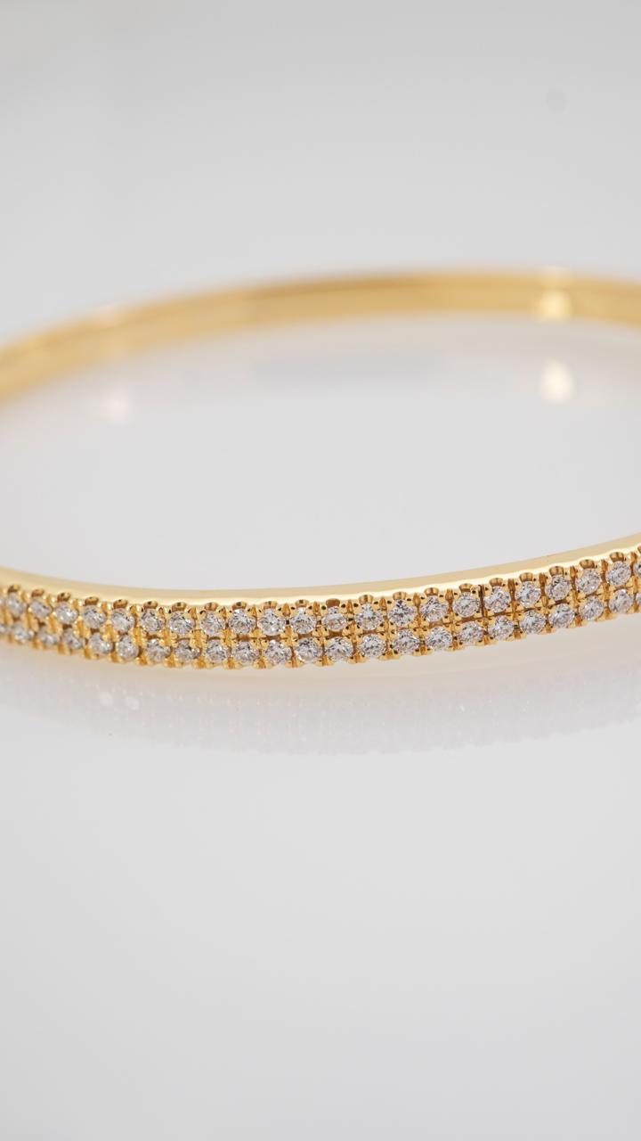 Brazalete de Diamantes Dos líneas
