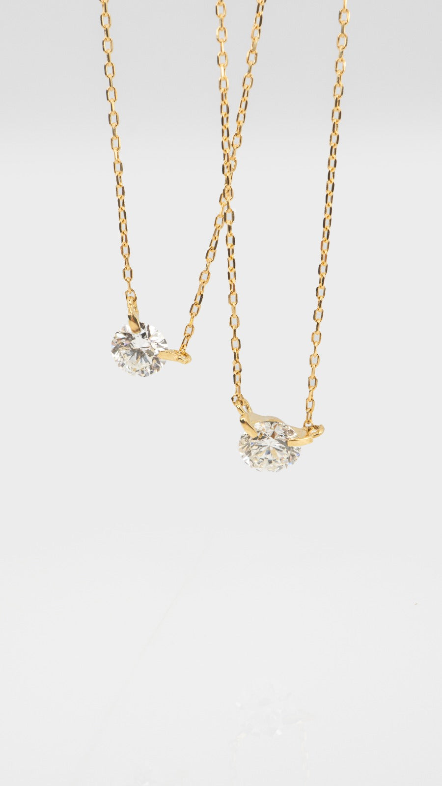 Collar Diamante Flotante 0,30