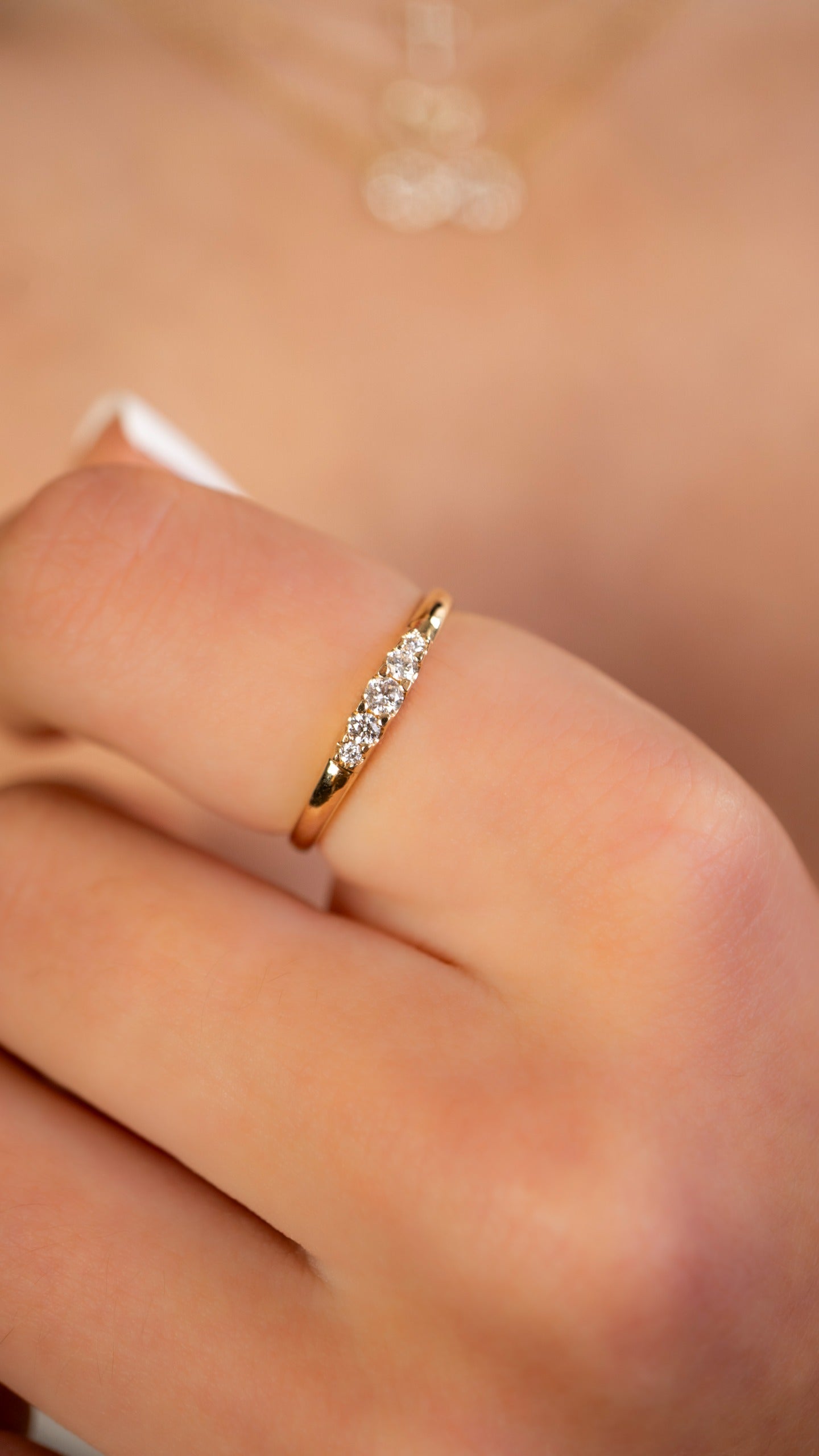 Anillo Degrade con Diamantes