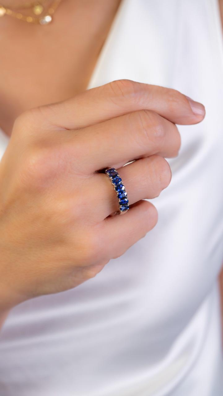 Anillo Zafiros Ovales