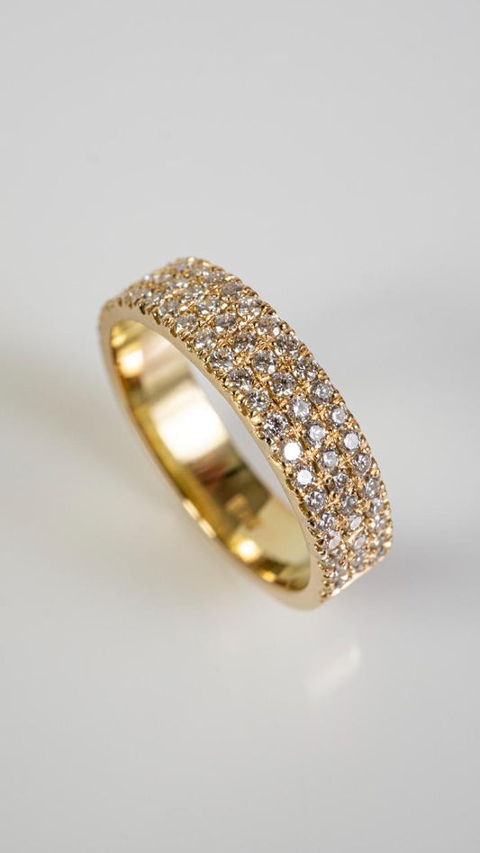 Anillo Plano de Brillantes