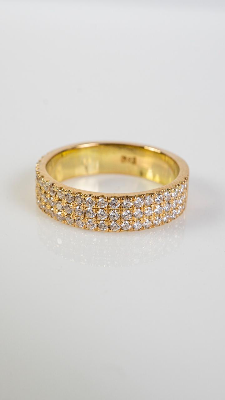 Anillo Plano de Brillantes