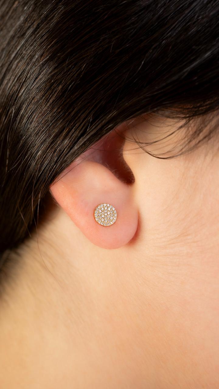 Aretes Círculo Plano