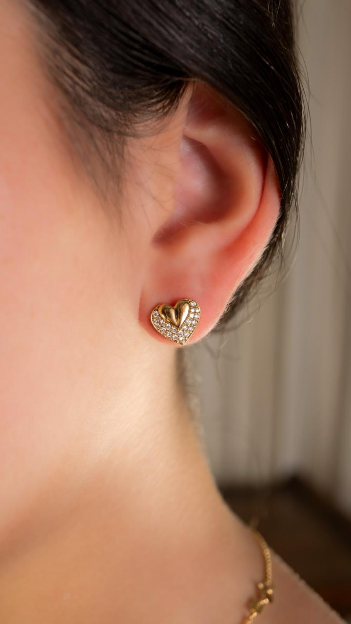 Aretes Corazón Chunky