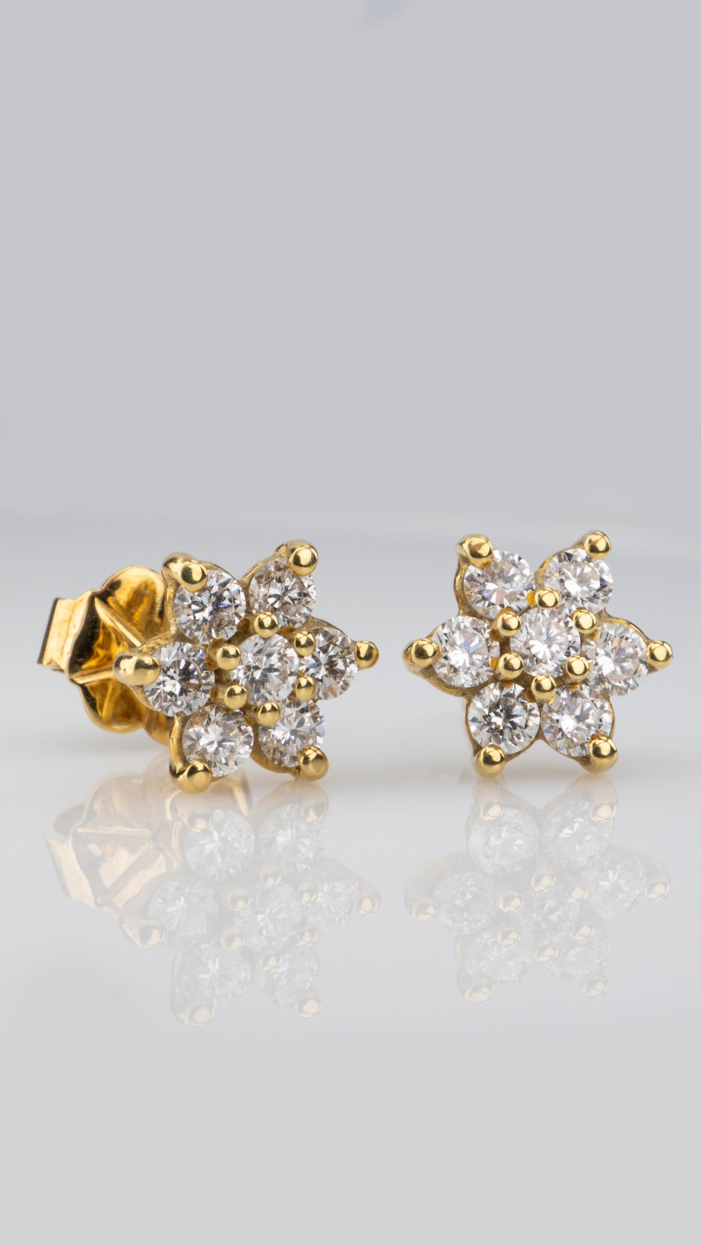 Aretes Roseta de Brillantes