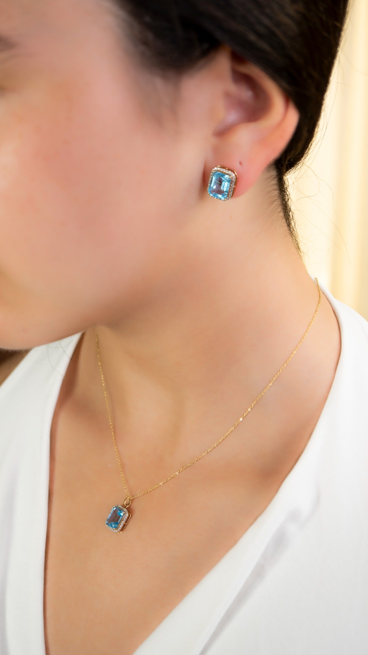 Conjunto Topacios con Diamantes