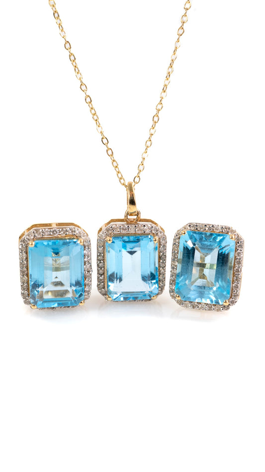 Conjunto Topacios con Diamantes