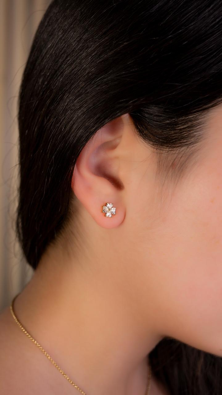 Aretes Trébol de Corazón