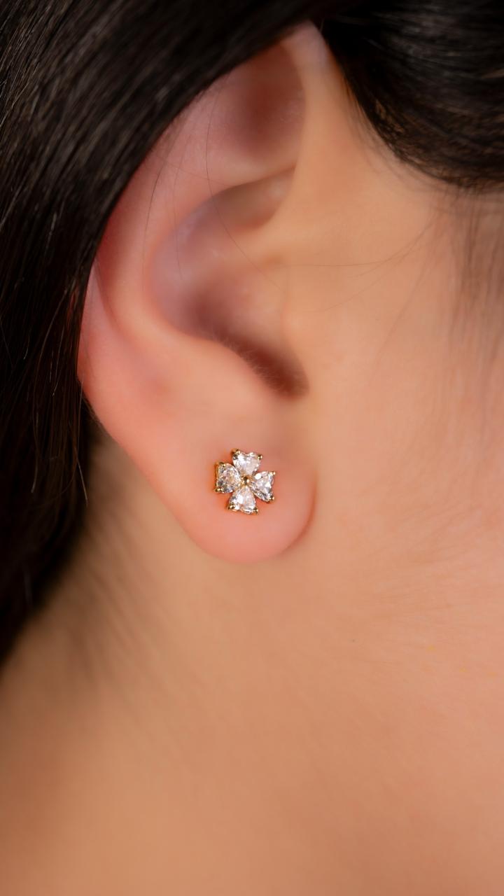 Aretes Trébol de Corazón