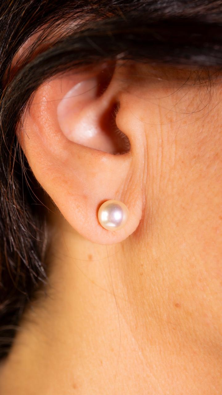 Aretes de Perlas Diana con Jacket