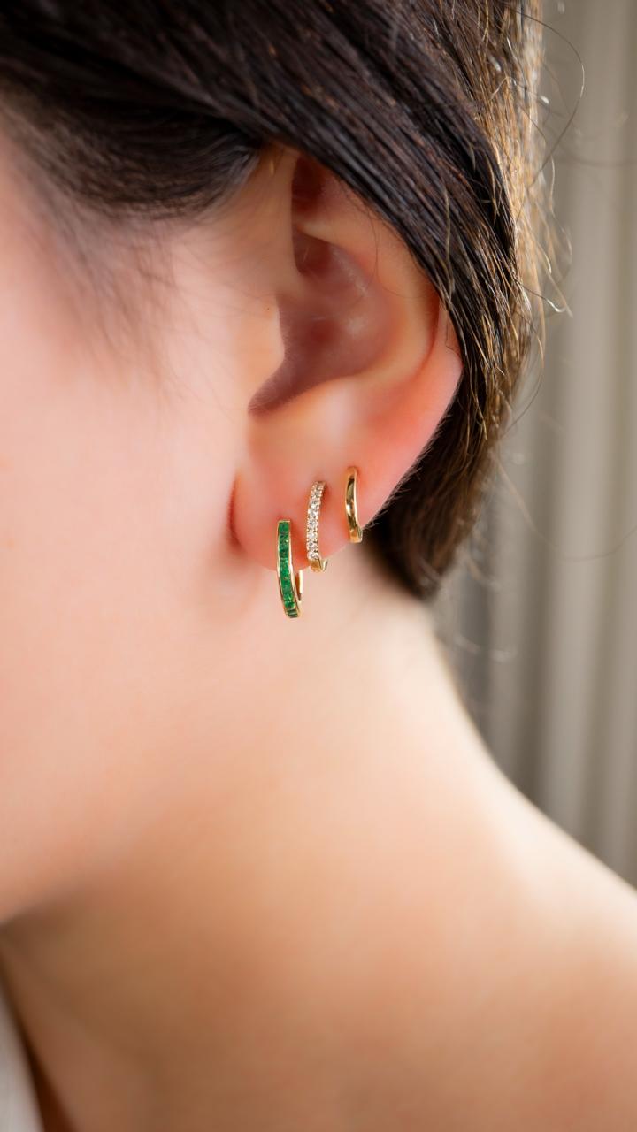 Argollas Trio con Esmeraldas