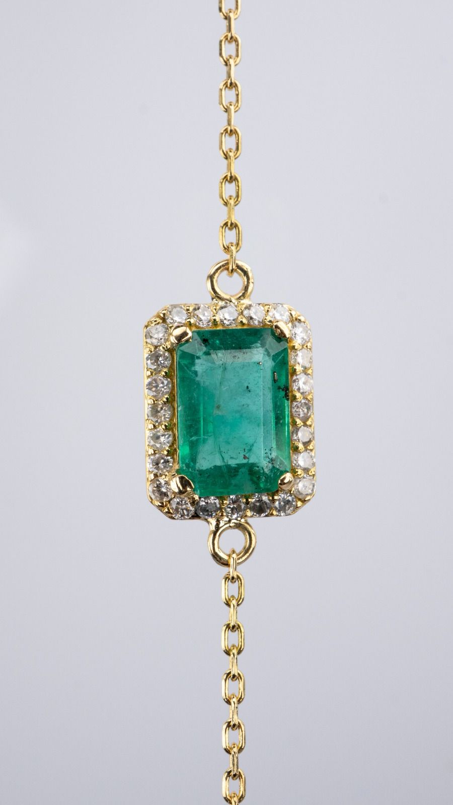 Pulsera de Esmeralda con Diamantes