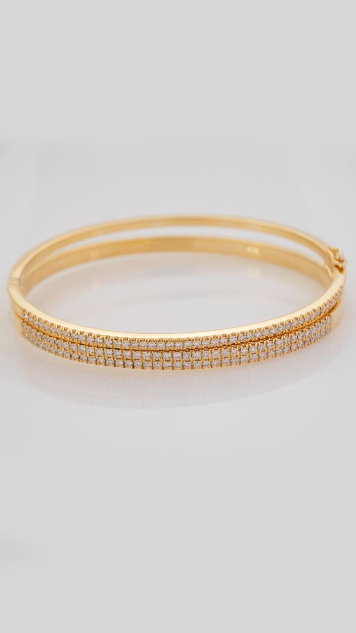 Brazalete de Diamantes Dos líneas