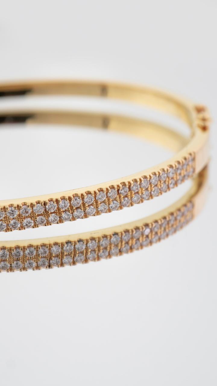 Brazalete de Diamantes Dos líneas
