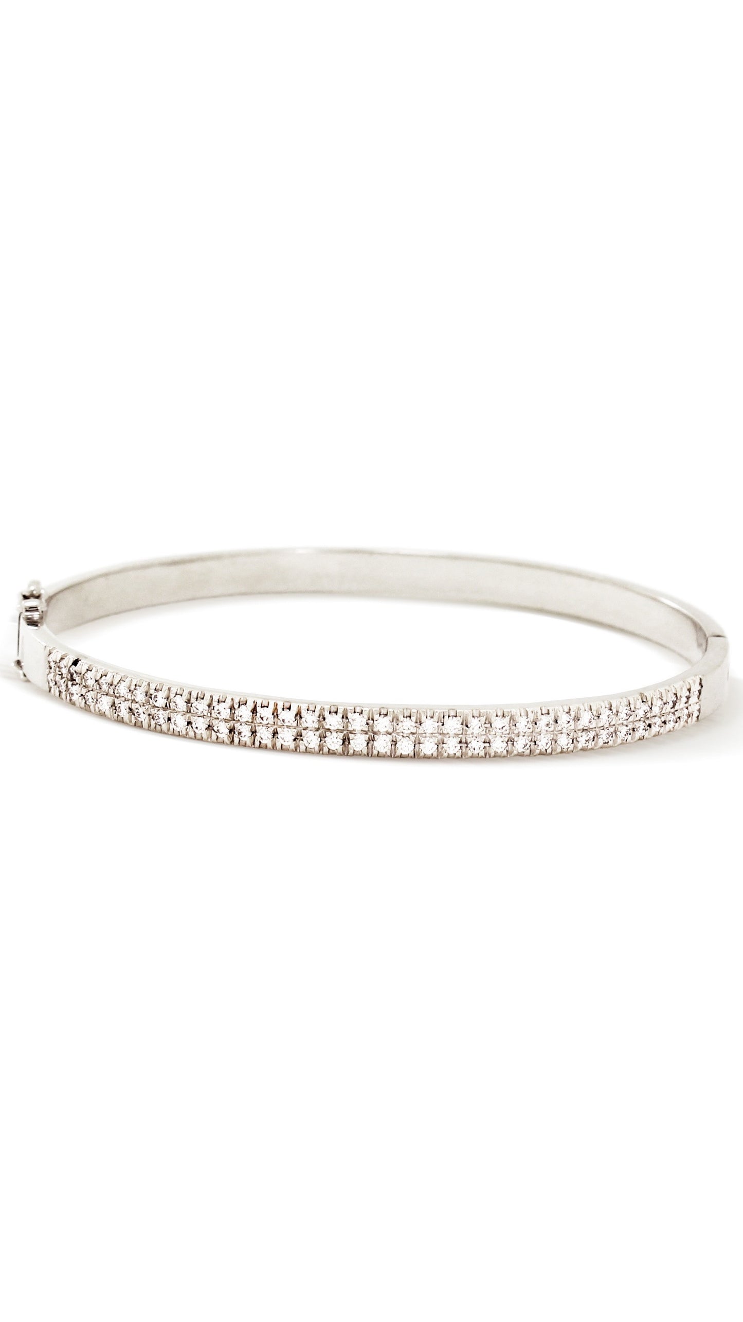 Brazalete de Brillantes Dos líneas