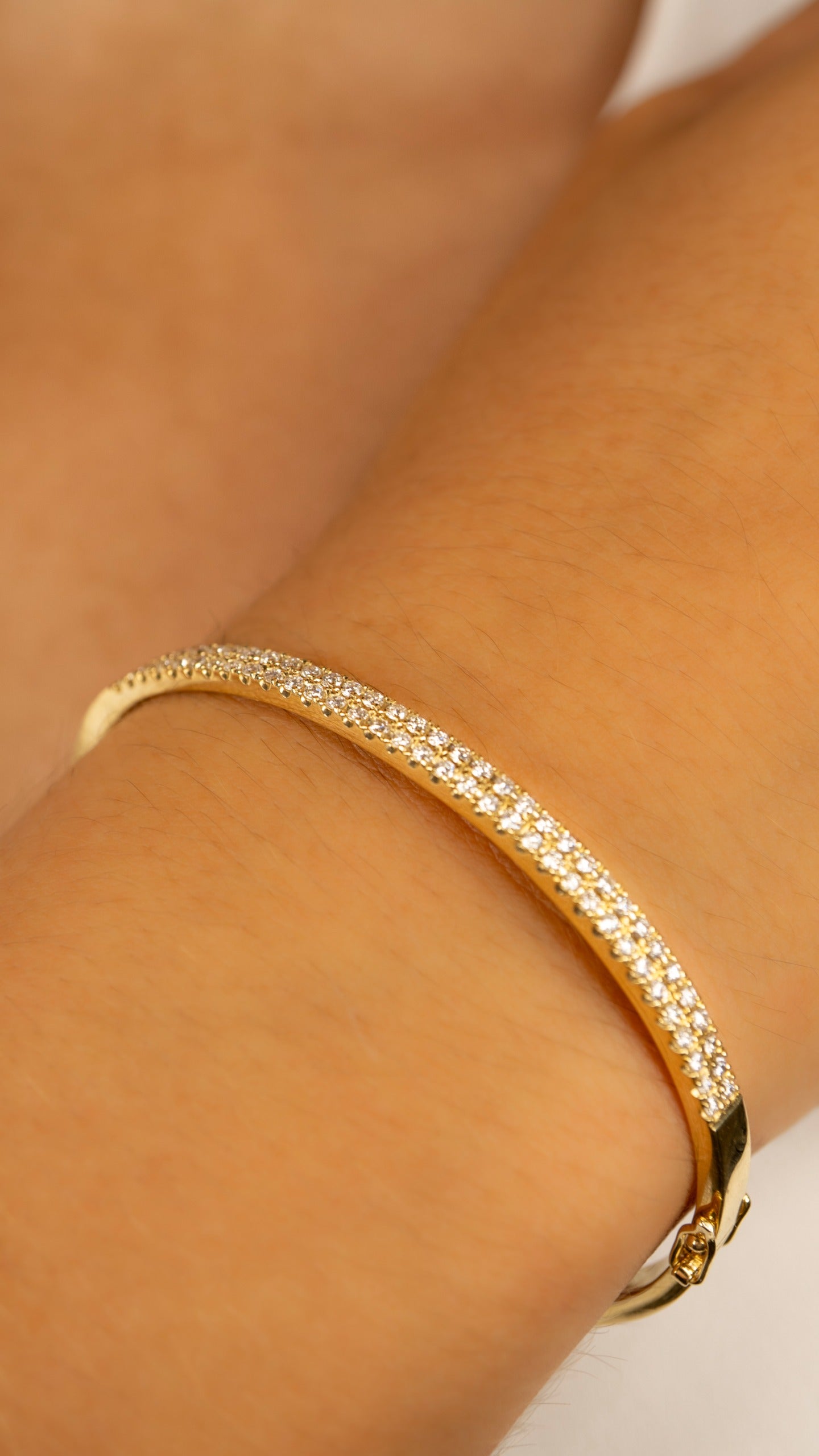 Brazalete de Diamantes Dos líneas