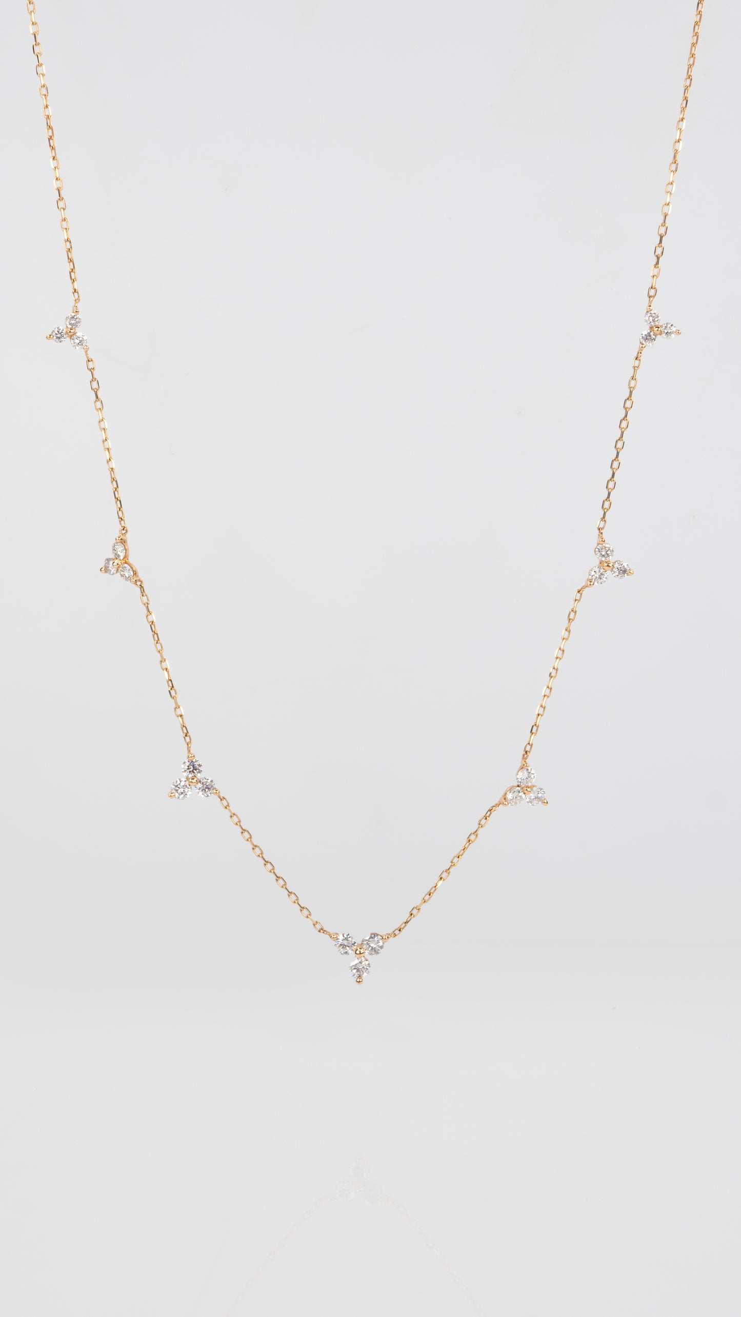 Collar Flores de Diamantes