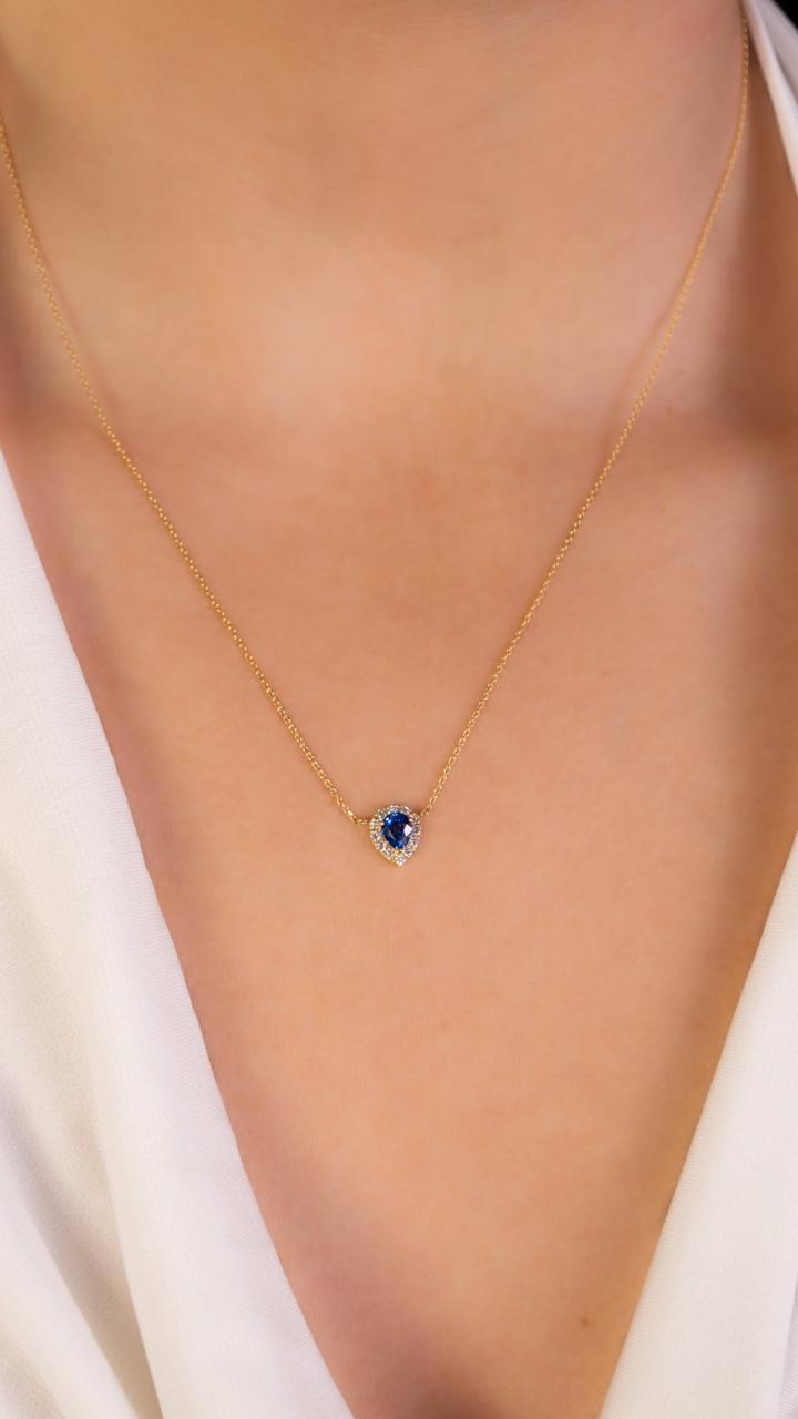 Collar Zafiro Gota