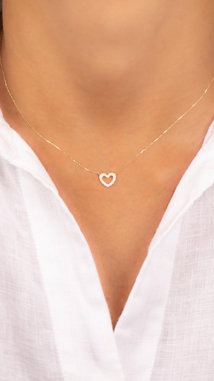 Corazón de Oro con Brillantes